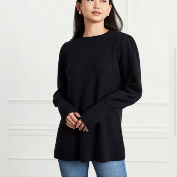NWT Hill House 100% Merino Wool Sylvie Pullover Sweater Black SZ XS - Picture 1 of 11